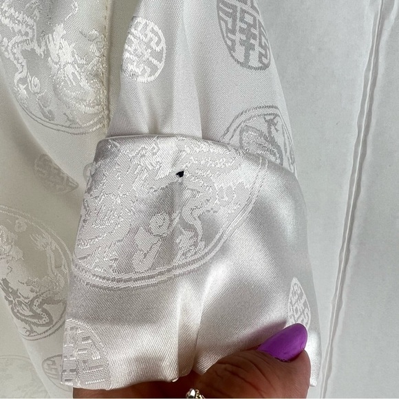 🩷 Kids, Tibetan traditional top, Losar - white/red. - Picture 10 of 11